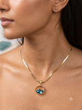 The Serene Sea Dolphin Gold-Plated Chain Pendant