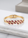 The 'Marquise Garden' Ruby-Tone Linked Cuff