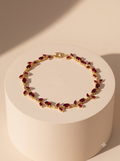 Lumina Red Stone Vine Tulip Bracelet