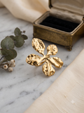 The Gilded Bloom Hammered Statement Ring