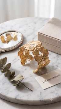 The Aurelia Golden Butterfly Cuff