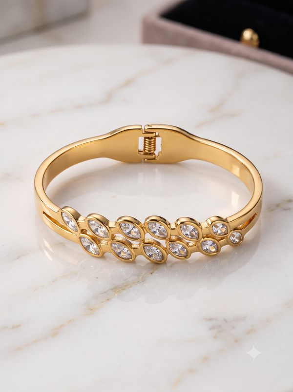 The 'Aurora' Marquise Cluster Bangle