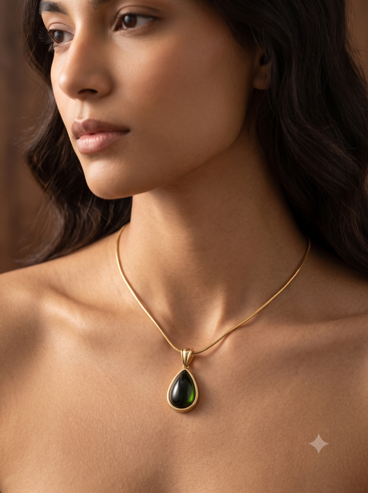The Emerald Drop Necklace
