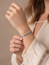 The Azure Emerald-Cut Tennis Bracelet