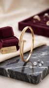 Gold Diamond Wrap Bangle Bracelet