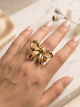 Coquette Golden Bow Ring