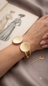Lumina Modern Architectural Cuff Bracelet