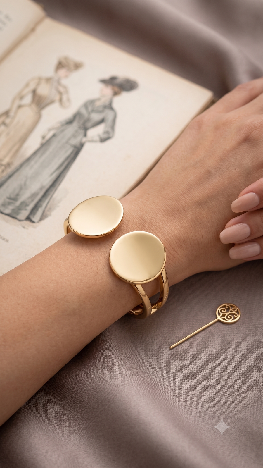 Lumina Modern Architectural Cuff Bracelet