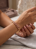 The 'Marquise Garden' Ruby-Tone Linked Cuff