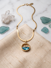 The Serene Sea Dolphin Gold-Plated Chain Pendant