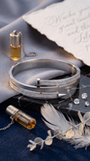 Silver-Tone Pavé Crystal Wrap Nail Bangle
