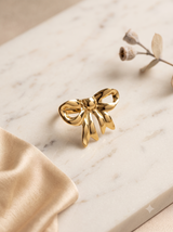 Coquette Golden Bow Ring