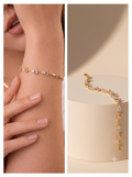 Blossom Twig Diamond & Pink Gem Bracelet