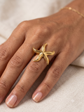 Luxury Gold Marine Starfish Napkin Ring