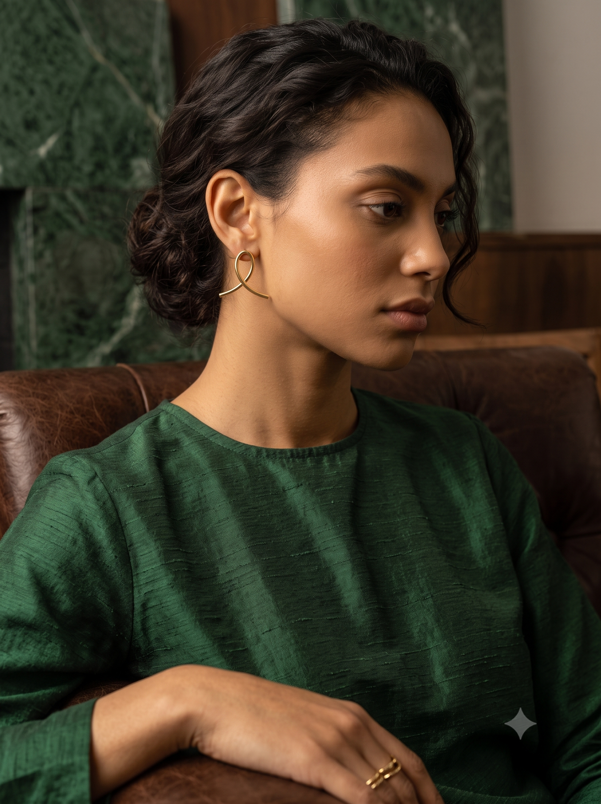 Aurelia Minimalist Ribbon Twist Earrings
