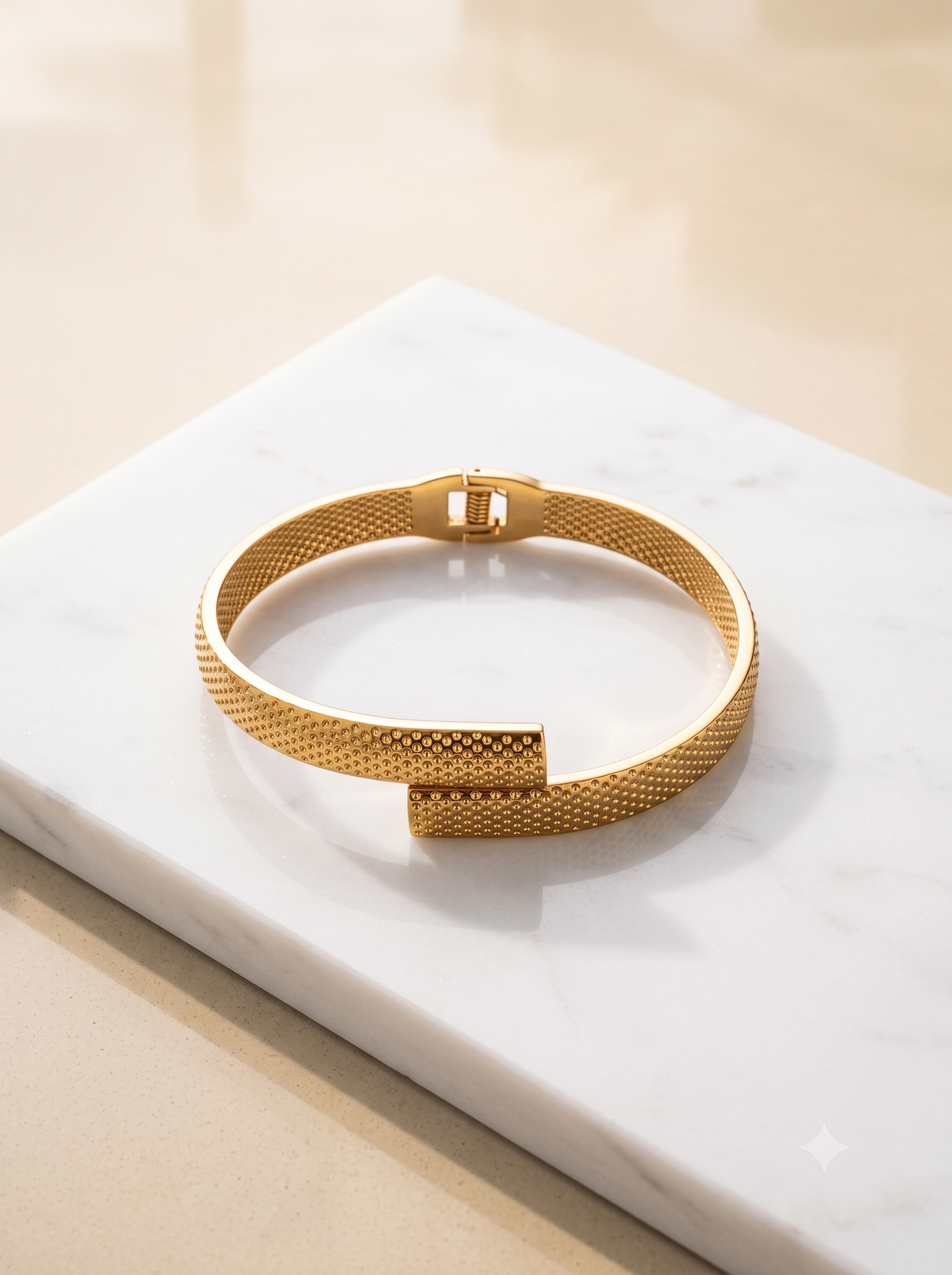Aurelia Textured Gold Cuff Bracelet