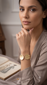 Lumina Modern Architectural Cuff Bracelet