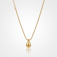 Minimalist Gold Dewdrop Necklace
