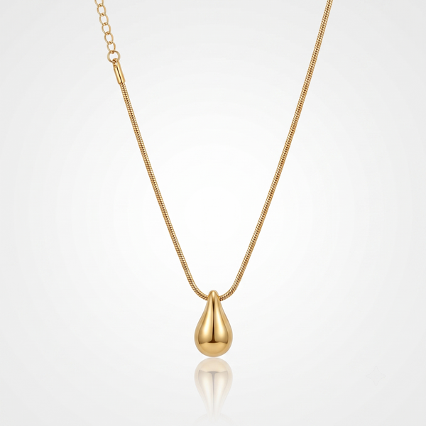 Minimalist Gold Dewdrop Necklace